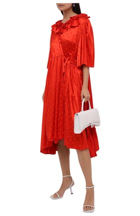 Женское платье из вискозы BALENCIAGA красного цвета по цене 251000 руб., арт. 658873/TK041 | Фото 2 Женское платье из вискозы BALENCIAGA красного цвета, арт. 658873/TK041 | Фото 2