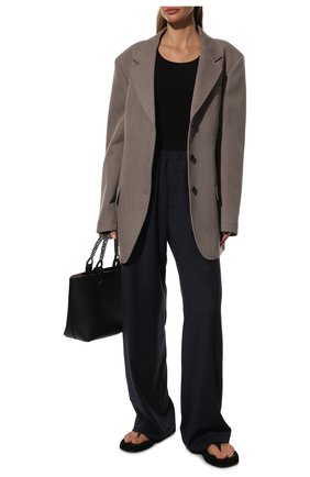 Женские шерстяные брюки BALENCIAGA синего цвета по цене 73100 руб., арт. 583824/TKT12 | Фото 2 Женские шерстяные брюки BALENCIAGA синего цвета, арт. 583824/TKT12 | Фото 2