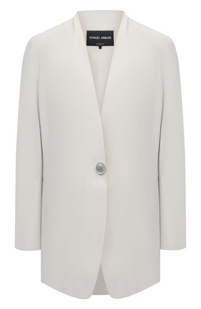 Женский жакет GIORGIO ARMANI белого цвета по цене 150500 руб., арт. 1SHGG0KR/T02AW | Фото 1 Женский жакет GIORGIO ARMANI белого цвета, арт. 1SHGG0KR/T02AW | Фото 1