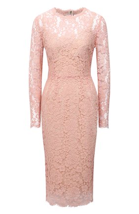 Женское платье из хлопка и вискозы DOLCE & GABBANA светло-розового цвета по цене 236500 руб., арт. F6M0DT/HLM0M | Фото 1 Женское платье из хлопка и вискозы DOLCE & GABBANA светло-розового цвета, арт. F6M0DT/HLM0M | Фото 1
