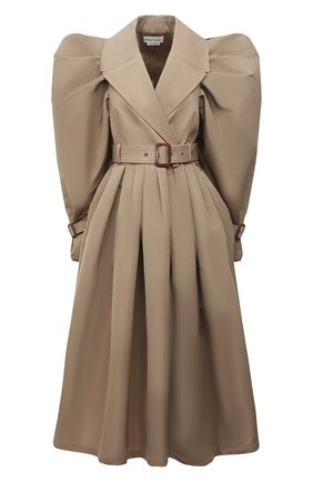 Женский хлопковый тренч ALEXANDER MCQUEEN бежевого цвета по цене 346500 руб., арт. 659145/QZACZ | Фото 1 Женский хлопковый тренч ALEXANDER MCQUEEN бежевого цвета, арт. 659145/QZACZ | Фото 1