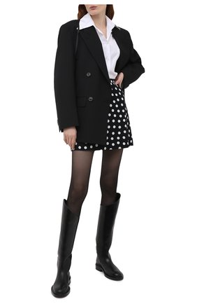Женская юбка из вискозы SAINT LAURENT черно-белого цвета по цене 79450 руб., арт. 647997/Y3C40 | Фото 2 Женская юбка из вискозы SAINT LAURENT черно-белого цвета, арт. 647997/Y3C40 | Фото 2