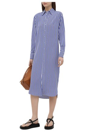 Женское шелковое платье RALPH LAUREN синего цвета по цене 162000 руб., арт. 290840868 | Фото 2 Женское шелковое платье RALPH LAUREN синего цвета, арт. 290840868 | Фото 2