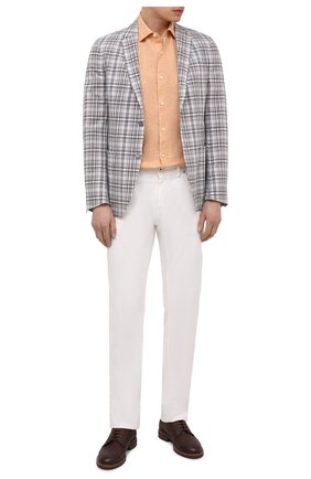 Мужской хлопковый пиджак ERMENEGILDO ZEGNA коричневого цвета по цене 173500 руб., арт. UWC41/CIF | Фото 2 Мужской хлопковый пиджак ERMENEGILDO ZEGNA коричневого цвета, арт. UWC41/CIF | Фото 2