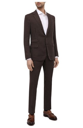 Мужской костюм из шерсти и льна RALPH LAUREN коричневого цвета по цене 267000 руб., арт. 798836117 | Фото 1 Мужской костюм из шерсти и льна RALPH LAUREN коричневого цвета, арт. 798836117 | Фото 1