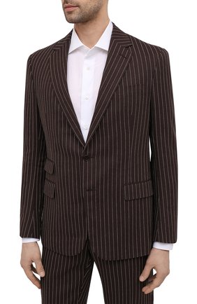 Мужской костюм из шерсти и льна RALPH LAUREN коричневого цвета по цене 299500 руб., арт. 798836117 | Фото 2 Мужской костюм из шерсти и льна RALPH LAUREN коричневого цвета, арт. 798836117 | Фото 2 (Материал внешний: Шерсть, Лен; Рукава: Длинные; Материал подклада: Купро; Костюмы М: Однобортный; Стили: Классический; Региональные ограничения белый список (Axapta Mercury): RU)