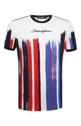 Мужская хлопковая футболка DOLCE & GABBANA разноцветного цвета по цене 47050 руб., арт. G8JX7T/FI7YS | Фото 1 Мужская хлопковая футболка DOLCE & GABBANA разноцветного цвета, арт. G8JX7T/FI7YS | Фото 1