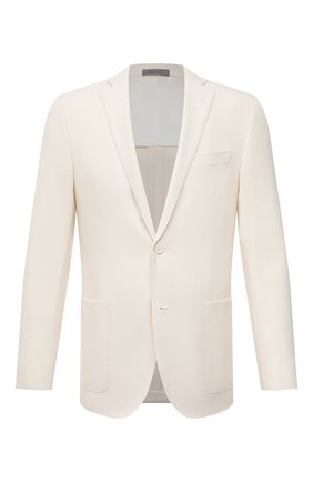 Мужской пиджак из шерсти и льна CORNELIANI белого цвета по цене 112000 руб., арт. 87XY72-1118266/90 | Фото 1 Мужской пиджак из шерсти и льна CORNELIANI белого цвета, арт. 87XY72-1118266/90 | Фото 1