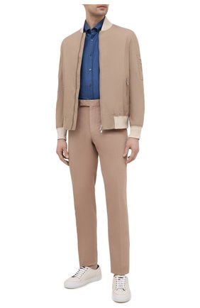 Мужская хлопковая рубашка CORNELIANI синего цвета по цене 23450 руб., арт. 87P120-1111054/00 | Фото 2 Мужская хлопковая рубашка CORNELIANI синего цвета, арт. 87P120-1111054/00 | Фото 2