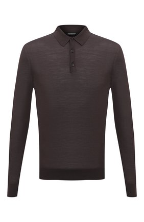 Мужское шерстяное поло ERMENEGILDO ZEGNA коричневого цвета по цене 66350 руб., арт. UWM00/132 | Фото 1 Мужское шерстяное поло ERMENEGILDO ZEGNA коричневого цвета, арт. UWM00/132 | Фото 1