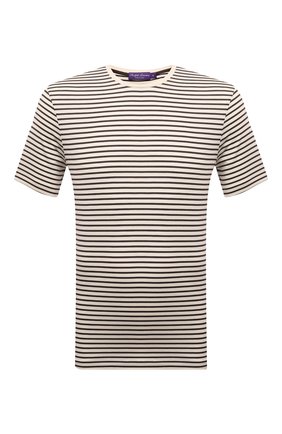 Мужская футболка из шелка и хлопка RALPH LAUREN бежевого цвета по цене 35450 руб., арт. 790831423 | Фото 1 Мужская футболка из шелка и хлопка RALPH LAUREN бежевого цвета, арт. 790831423 | Фото 1 (Материал внешний: Хлопок, Шелк; Рукава: Короткие; Длина (для топов): Стандартные; Принт: С принтом; Стили: Кэжуэл)