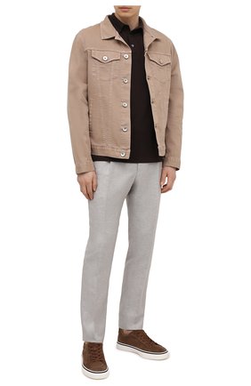Мужское шерстяное поло RALPH LAUREN темно-коричневого цвета по цене 55300 руб., арт. 790799192 | Фото 2 Мужское шерстяное поло RALPH LAUREN темно-коричневого цвета, арт. 790799192 | Фото 2 (Длина (для топов): Стандартные; Материал внешний: Шерсть; Стили: Кэжуэл; Застежка: Пуговицы; Рукава: Короткие; Региональные ограничения белый список (Axapta Mercury): RU)