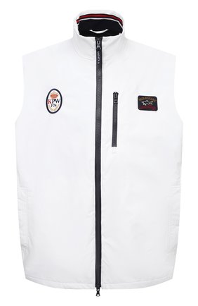 Мужской жилет PAUL&SHARK белого цвета по цене 59950 руб., арт. 21412032/F8I/3XL-6XL | Фото 1 Мужской жилет PAUL&SHARK белого цвета, арт. 21412032/F8I/3XL-6XL | Фото 1 (Длина (верхняя одежда): Короткие; Материал внешний: Синтетический материал; Материал подклада: Хлопок; Стили: Кэжуэл; Кросс-КТ: Куртка)