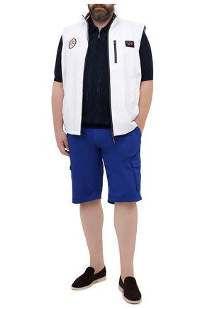 Мужской жилет PAUL&SHARK белого цвета по цене 59950 руб., арт. 21412032/F8I/3XL-6XL | Фото 2 Мужской жилет PAUL&SHARK белого цвета, арт. 21412032/F8I/3XL-6XL | Фото 2 (Длина (верхняя одежда): Короткие; Материал внешний: Синтетический материал; Материал подклада: Хлопок; Стили: Кэжуэл; Кросс-КТ: Куртка)