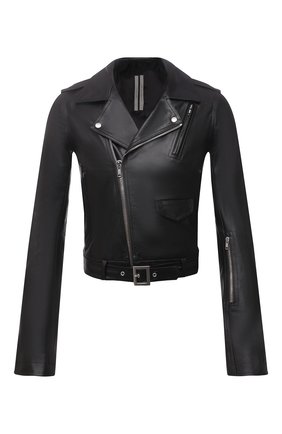 Мужская кожаная куртка RICK OWENS черного цвета по цене 295000 руб., арт. RU21S6771/LGW | Фото 1 Мужская кожаная куртка RICK OWENS черного цвета, арт. RU21S6771/LGW | Фото 1