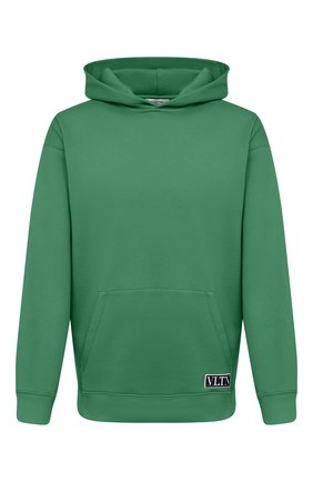 Мужской хлопковое худи VALENTINO зеленого цвета по цене 75400 руб., арт. VV0MF18F7EY | Фото 1 Мужской хлопковое худи VALENTINO зеленого цвета, арт. VV0MF18F7EY | Фото 1