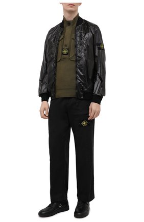 Мужской бомбер STONE ISLAND черного цвета по цене 59950 руб., арт. 741543134 | Фото 2 Мужской бомбер STONE ISLAND черного цвета, арт. 741543134 | Фото 2