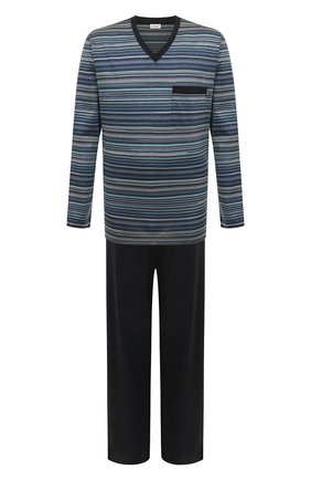 Мужская хлопковая пижама ZIMMERLI темно-синего цвета по цене 23250 руб., арт. 3418-95402 | Фото 1 Мужская хлопковая пижама ZIMMERLI темно-синего цвета, арт. 3418-95402 | Фото 1