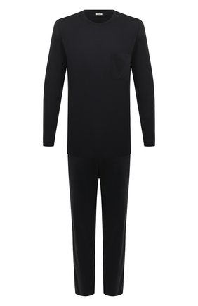Мужская хлопковая пижама ZIMMERLI темно-синего цвета по цене 32800 руб., арт. 286-95502 | Фото 1 Мужская хлопковая пижама ZIMMERLI темно-синего цвета, арт. 286-95502 | Фото 1 (Материал внешний: Хлопок; Рукава: Длинные; Длина (для топов): Стандартные; Длина (брюки, джинсы): Стандартные; Кросс-КТ: домашняя одежда)