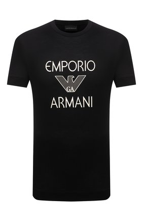 Мужская футболка EMPORIO ARMANI черного цвета по цене 12050 руб., арт. 3K1TAF/1JUVZ | Фото 1 Мужская футболка EMPORIO ARMANI черного цвета, арт. 3K1TAF/1JUVZ | Фото 1