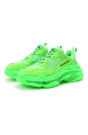 Женские текстильные кроссовки triple s BALENCIAGA зеленого цвета по цене 99500 руб., арт. 544351/W2GR1 | Фото 1 Женские текстильные кроссовки triple s BALENCIAGA зеленого цвета, арт. 544351/W2GR1 | Фото 1