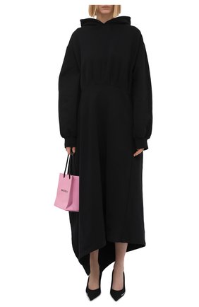 Женское хлопковое платье BALENCIAGA черного цвета по цене 141000 руб., арт. 659077/TJV44 | Фото 2 Женское хлопковое платье BALENCIAGA черного цвета, арт. 659077/TJV44 | Фото 2