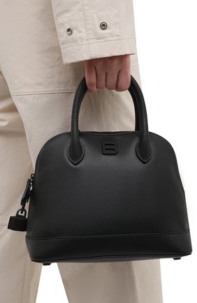 Женская сумка ville s BALENCIAGA черного цвета, арт. 645009/1Y517 | Фото 5 (Сумки-технические: Сумки через плечо, Сумки top-handle; Размер: medium; Материал: Натуральная кожа; Ремень/цепочка: На ремешке)
