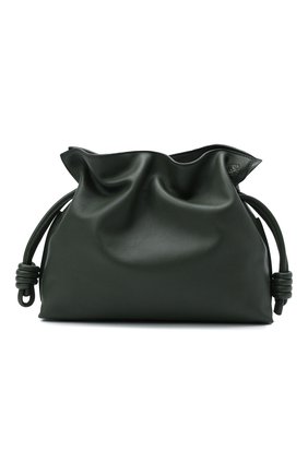 Женский клатч flamenco LOEWE темно-зеленого цвета по цене 139000 руб., арт. A411FC1X25 | Фото 1 Женский клатч flamenco LOEWE темно-зеленого цвета, арт. A411FC1X25 | Фото 1 (Материал: Натуральная кожа; Ремень/цепочка: На ремешке; Размер: medium; Женское Кросс-КТ: Клатч-клатчи)