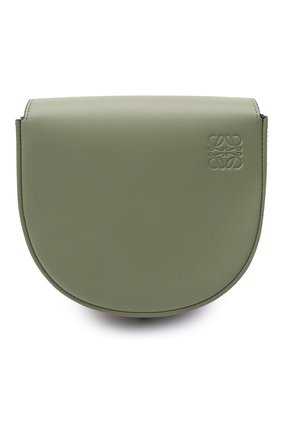 Женская сумка heel LOEWE зеленого цвета по цене 165000 руб., арт. A894A01X02 | Фото 1 Женская сумка heel LOEWE зеленого цвета, арт. A894A01X02 | Фото 1 (Сумки-технические: Сумки через плечо; Материал: Натуральная кожа; Размер: mini; Ремень/цепочка: На ремешке)