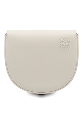 Женская сумка heel LOEWE белого цвета, арт. A894A01X02 | Фото 1 (Материал: Натуральная кожа; Сумки-технические: Сумки через плечо; Ремень/цепочка: На ремешке; Размер: mini)