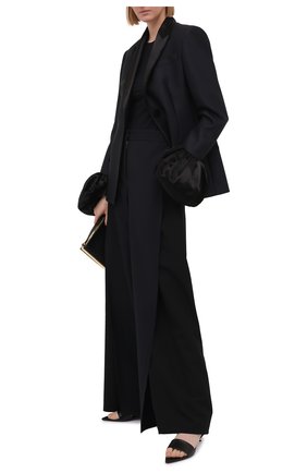 Женский шерстяной жакет LOEWE темно-синего цвета по цене 299500 руб., арт. S540Y03X07 | Фото 2 Женский шерстяной жакет LOEWE темно-синего цвета, арт. S540Y03X07 | Фото 2