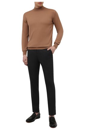 Мужские брюки из шерсти и хлопка CORNELIANI темно-серого цвета по цене 45300 руб., арт. 874B08-1114570/02 | Фото 2 Мужские брюки из шерсти и хлопка CORNELIANI темно-серого цвета, арт. 874B08-1114570/02 | Фото 2