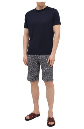 Мужские шорты ZIMMERLI черно-белого цвета по цене 14400 руб., арт. 5185-95631 | Фото 2 Мужские шорты ZIMMERLI черно-белого цвета, арт. 5185-95631 | Фото 2 (Кросс-КТ: домашняя одежда; Материал внешний: Синтетический материал)