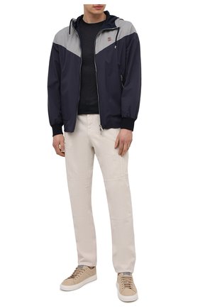 Мужская футболка из вискозы GIORGIO ARMANI темно-синего цвета по цене 31250 руб., арт. 3KSM58/SJYBZ | Фото 2 Мужская футболка из вискозы GIORGIO ARMANI темно-синего цвета, арт. 3KSM58/SJYBZ | Фото 2