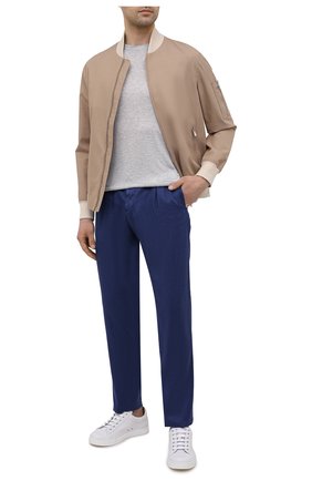 Мужская футболка из вискозы GIORGIO ARMANI серого цвета по цене 31250 руб., арт. 3KSM58/SJYBZ | Фото 2 Мужская футболка из вискозы GIORGIO ARMANI серого цвета, арт. 3KSM58/SJYBZ | Фото 2