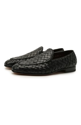 Мужские кожаные лоферы SANTONI черного цвета по цене 76250 руб., арт. MCNC17021LA3SHCHN01 | Фото 1 Мужские кожаные лоферы SANTONI черного цвета, арт. MCNC17021LA3SHCHN01 | Фото 1 (Материал внешний: Кожа; Стили: Кэжуэл; Материал внутренний: Натуральная кожа)