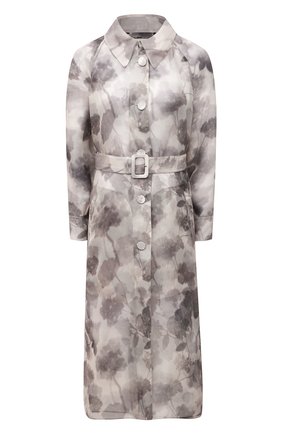 Женское шелковое пальто FENDI серого цвета по цене 316500 руб., арт. FF8797 AF7P | Фото 1 Женское шелковое пальто FENDI серого цвета, арт. FF8797 AF7P | Фото 1