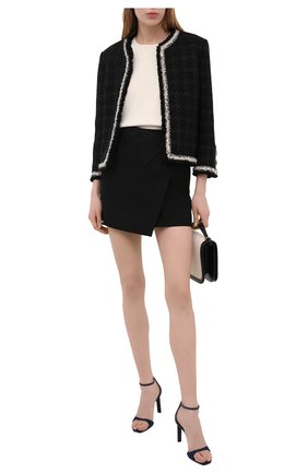 Женские текстильные босоножки bea SAINT LAURENT темно-синего цвета по цене 57350 руб., арт. 649431/20800 | Фото 2 Женские текстильные босоножки bea SAINT LAURENT темно-синего цвета, арт. 649431/20800 | Фото 2