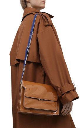 Женская сумка trunk large MARNI коричневого цвета по цене 124000 руб., арт. SBMP0076Q0/P4078 | Фото 2 Женская сумка trunk large MARNI коричневого цвета, арт. SBMP0076Q0/P4078 | Фото 2