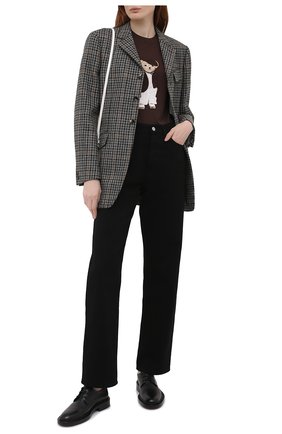Женская хлопковая футболка RALPH LAUREN коричневого цвета по цене 42850 руб., арт. 290840844 | Фото 2 Женская хлопковая футболка RALPH LAUREN коричневого цвета, арт. 290840844 | Фото 2