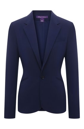 Женский шерстяной жакет RALPH LAUREN темно-синего цвета по цене 172500 руб., арт. 290840100 | Фото 1 Женский шерстяной жакет RALPH LAUREN темно-синего цвета, арт. 290840100 | Фото 1