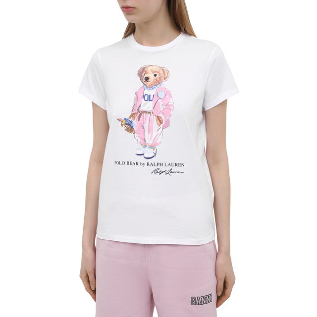 фото Хлопковая футболка polo ralph lauren