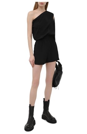 Женский комбинезон RICK OWENS черного цвета по цене 72000 руб., арт. RP21S3534/CC | Фото 2 Женский комбинезон RICK OWENS черного цвета, арт. RP21S3534/CC | Фото 2