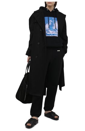Женский хлопковое худи HERON PRESTON черного цвета по цене 39950 руб., арт. HWBB020R21JER0041040 | Фото 2 Женский хлопковое худи HERON PRESTON черного цвета, арт. HWBB020R21JER0041040 | Фото 2