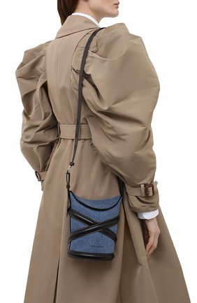 Женская сумка curve small ALEXANDER MCQUEEN синего цвета по цене 114500 руб., арт. 656467/1YB50 | Фото 2 Женская сумка curve small ALEXANDER MCQUEEN синего цвета, арт. 656467/1YB50 | Фото 2