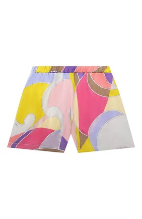 Детские хлопковые шорты EMILIO PUCCI разноцветного цвета по цене 24350 руб., арт. 9O6139 | Фото 2 Детские хлопковые шорты EMILIO PUCCI разноцветного цвета, арт. 9O6139 | Фото 2