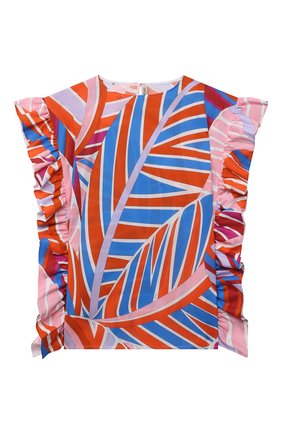 Детский хлопковый топ EMILIO PUCCI оранжевого цвета по цене 35750 руб., арт. 9O1112 | Фото 1 Детский хлопковый топ EMILIO PUCCI оранжевого цвета, арт. 9O1112 | Фото 1