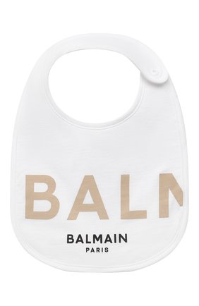 Детское компект из трех предметов BALMAIN белого цвета по цене 32500 руб., арт. 6O8A31 | Фото 4 Детское компект из трех предметов BALMAIN белого цвета, арт. 6O8A31 | Фото 4
