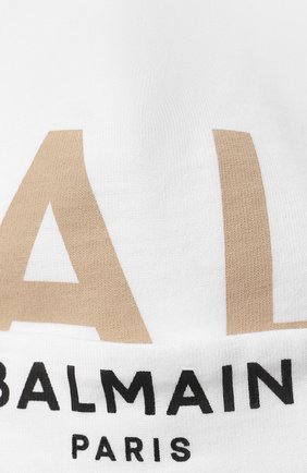 Детское компект из трех предметов BALMAIN белого цвета по цене 32500 руб., арт. 6O8A31 | Фото 9 Детское компект из трех предметов BALMAIN белого цвета, арт. 6O8A31 | Фото 9