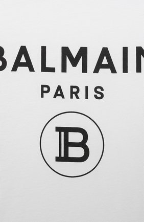 Детский футболка BALMAIN белого цвета по цене 12850 руб., арт. 6M8901 | Фото 3 Детский футболка BALMAIN белого цвета, арт. 6M8901 | Фото 3